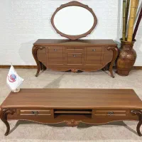 سرویس آینه کنسول،میز تی وی،جلومبلی مناسب جهیزیه|بوفه، ویترین، کنسول|بجنورد, |دیوار