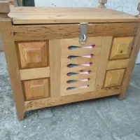 صندوق چوبی طرح قدیم