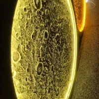 ماه شب خاب برجسته تکسچر|چراغ خواب و آباژور|رشت, پیرسرا|دیوار