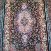 فرش دست بافت ابریشم ومرینوس یک دریک ونیم|فرش|اسلام‌‌آباد غرب, |دیوار