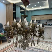 لوستر برنجی ۱۵ شاخه