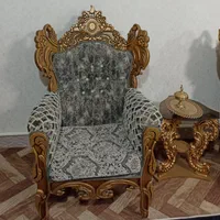 مبل سلطنتی ۹ نفره در حد نو|مبلمان خانگی و میز عسلی|گرمی, |دیوار