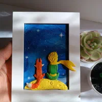 تابلو دست‌ساز شازده کوچولو