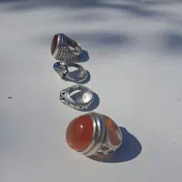 انگشتر نقره درجه یک با سنگ اصل ۷۰ گرم