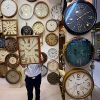 ساعت دیواری مستطیلی تمام چوب طبیعی روس زمینه پتینه|ساعت دیواری و تزئینی|مشهد, کوشش|دیوار