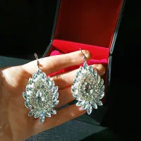 گوشواره آویز زیبا کاملا محکم و ضدحساسیت