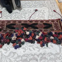 سر دری قدیمی دستبافت بهمراه جا نمکی گلیمی