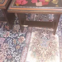 میز جلو مبلی به همراه چهار تا عسلی با رو میزی|مبلمان خانگی و میز عسلی|ملایر, |دیوار