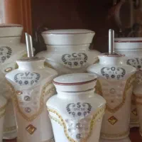 چند عدد سرویس پا سماوری جا ادویه ای