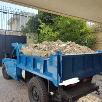 حمل نخاله ناخاله ماسه مصالح با نیسان کمپرسی