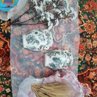 گل و گلدان دیواری دکوری و پرده مخمل کالیفرنیا پانچ|پرده، رانر، رومیزی|اهواز, اسلام آباد شرقی|دیوار