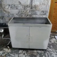 کابینت ظرفشویی با سینک استیل یک قلو|مصالح و تجهیزات ساختمان|اسلام‌شهر, شهرک مفیدی|دیوار