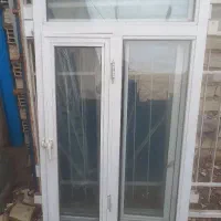 پنجره آلومینیوم سفید.شیشه دوجداره.جنس خوب.
