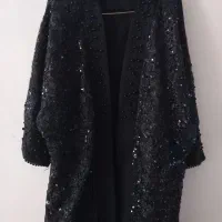 مانتو مشکی مجلسی سایز۴۶