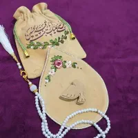 جانماز مخمل روباندوزی طرح اشک