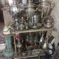 ورشو قدیمی عتیقه نفتی ساعت سماور