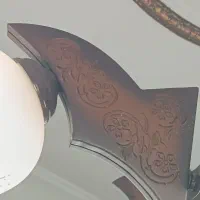 لوستر چوبی 6 شاخه|لوستر و چراغ آویز|تهران, افسریه جنوبی|دیوار