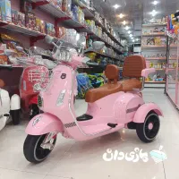 موتور شارژی وسپا صورتی|اسباب‌‌بازی|برازجان, |دیوار