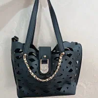 کیف زنانه مشکی دوکاره