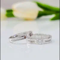 حلقه ست نقره روکش طلا عیار ۹۲۵ کد 5 کارگاه نقره|بدلیجات|تبریز, |دیوار