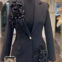 کت زنانه جواهر دوزی مجلسی برند سارا ضیا