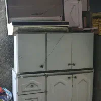 کابینت فلزی با هود وسینگ|آب‌چکان و نظم‌دهنده ظروف|ورامین, ورامین|دیوار