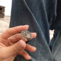 انگشتر نقره سنگ شجر|جواهرات|سقز, |دیوار