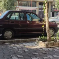 پراید مدل 1387 رنگ زرشکی|خودرو سواری و وانت|مهاباد (آذربایجان غربی), |دیوار