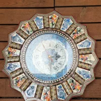 ساعت دیواری خاتم و میناکاری
