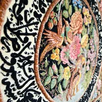 تابلو فرش دستباف/گل‌برجسته/چله‌ابریشم تبریز|تابلو فرش|تهران, ونک|دیوار