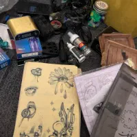 لوازم تاتو بدن در حد نو