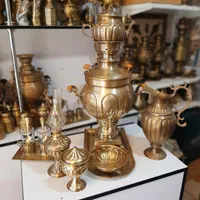 gwqwtسماور زغالی viva برنجی مسی برقی گازی ذغالی|سماور، چای‌ساز، قهوه‌ساز|اصفهان, دستگرده|دیوار