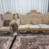 مبل کلاسیک هفت نفره بدون میز و عسلی