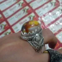 انگشتر نقره نگین باباقوری
