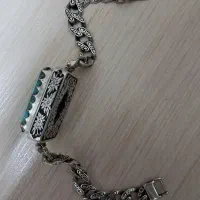 دستبند نقره مردانه بانگین فیروزه|جواهرات|حمیدیا, |دیوار