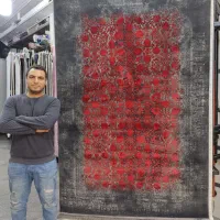 فرش۷۰۰شانه وینتج قرمز