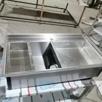 سینک صنعتی استیل سفارشی ۳۰۴ با گارانتی کتبی