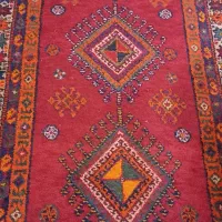 فرش دستباف عشایری قرمز تمیز فروش فوری