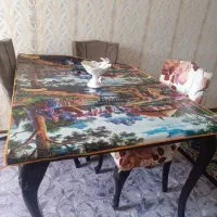 میز ناهارخوری چهار نفره|میز و صندلی غذاخوری|اشتهارد, |دیوار