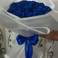 دسته گل روبانی