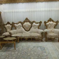 مبل سلطنتی ۹ نفره به همراه میز و ۲ صندلی ناهارخوری
