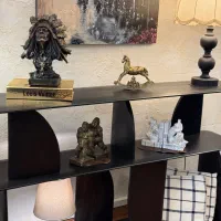 کنسول یا کتابخونه مدرن تمام چوب