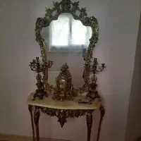 فروش خرید آینه کنسول شمعدان لوستر ساعت وسایل برنزی