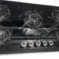 گاز صفحه ای شیشه ای ۵ شعله