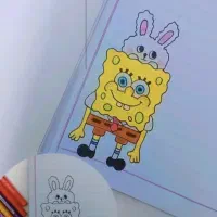 نقاشی دفتر مشق و حروف الفبا و ریاضی|خدمات آموزشی|جهرم, |دیوار