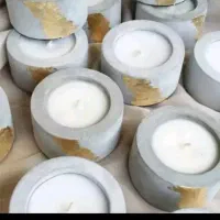 سنگ مصنوعی و شمع