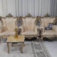 مبل سلطنتی چوب تمام راش|مبلمان خانگی و میز عسلی|قرچک, شهرک طلائیه|دیوار