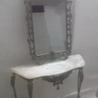 ایینه کنسول برنجی قدیمی