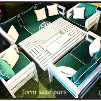 میزو صندلی باغی/میز آتشکده مستطیل ارتفاع ۵۰