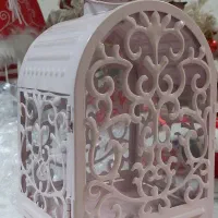 شمعدون فانوسی فلزی و تنه درخت چوبی کاملا سالم و نو|صنایع دستی و سایر لوازم تزئینی|رشت, علی آباد|دیوار